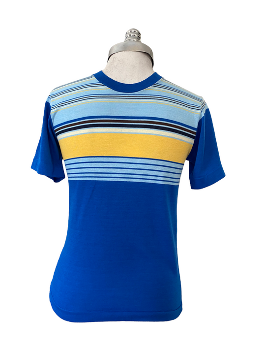 STS06-Vintage Blue striped crew 30C