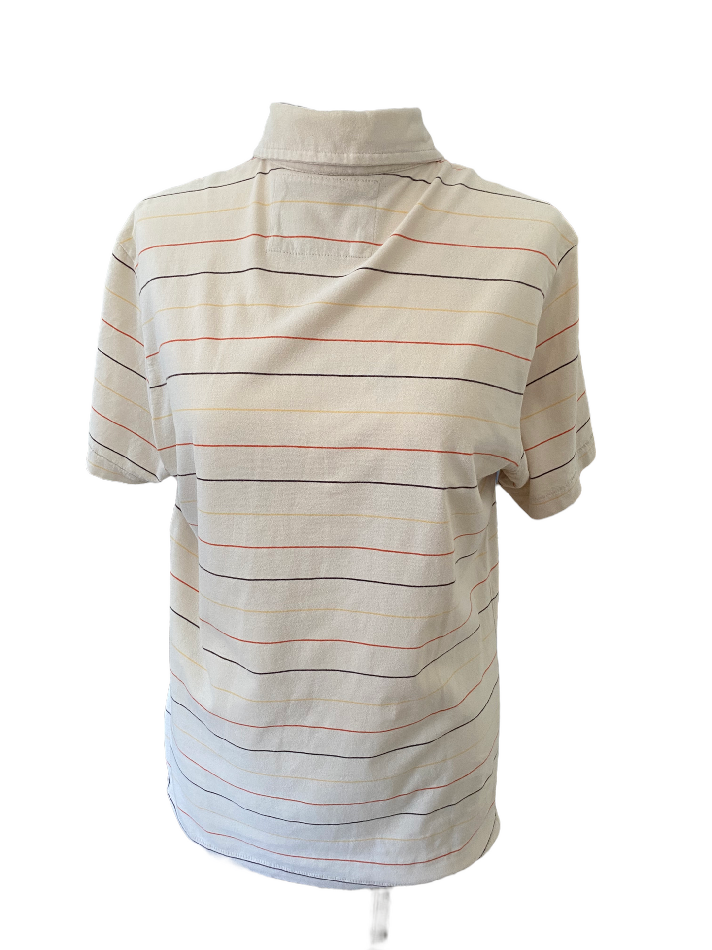 PSH02- Beige thin striped polo 37C