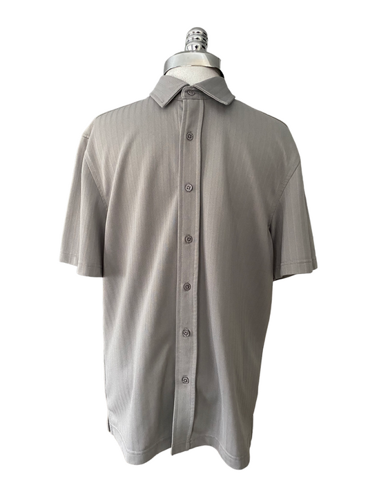 PSH06- Grey Poly button down 38C